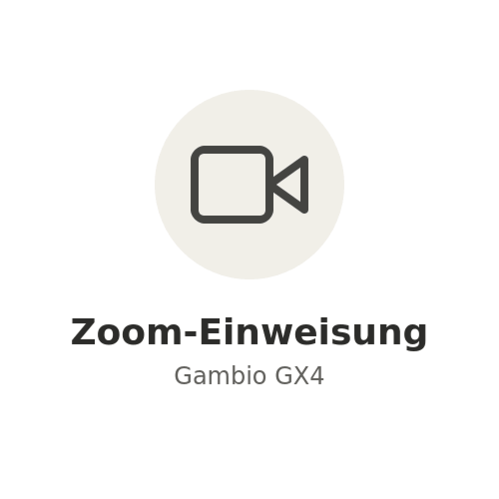 Gambio-Zoom-Einweisung